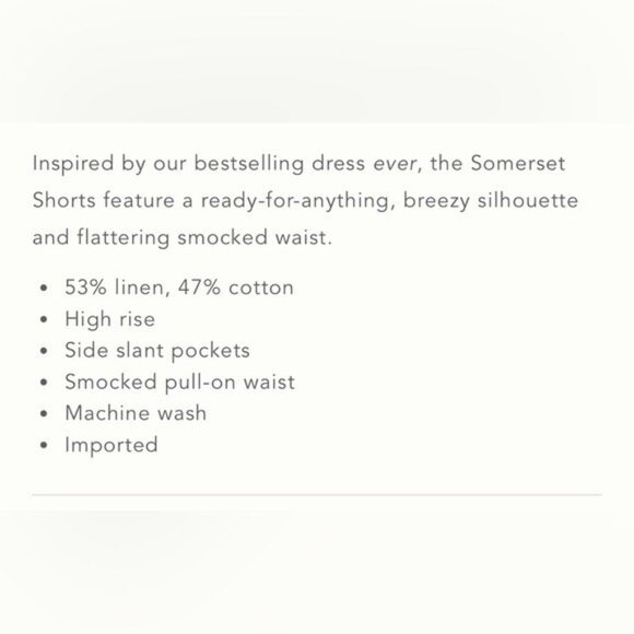 NWT Size XL - The Somerset Striped Trim Linen Cotton Shorts (NWT US$ 98) - Picture 10 of 16